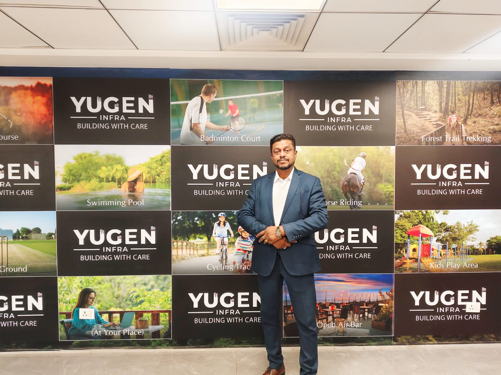 Sandeep Kumar, founder of Panjab Forbes, at a real estate industry event
